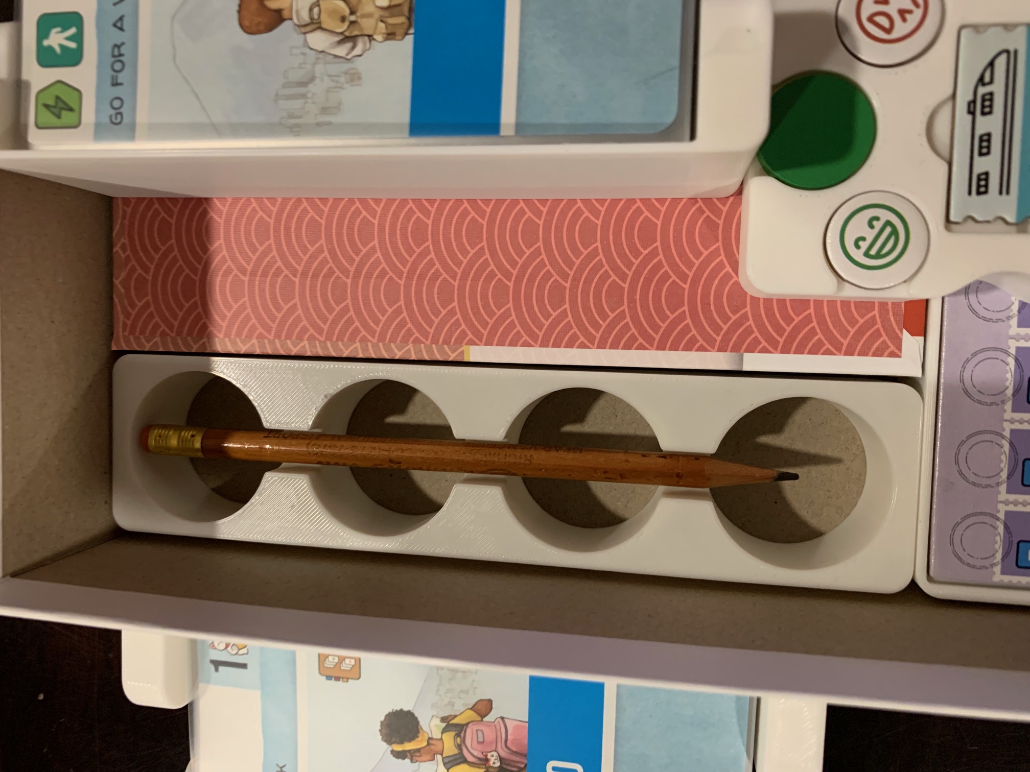 Spacer pencil holder for Let's Go To Japan Box Organizer