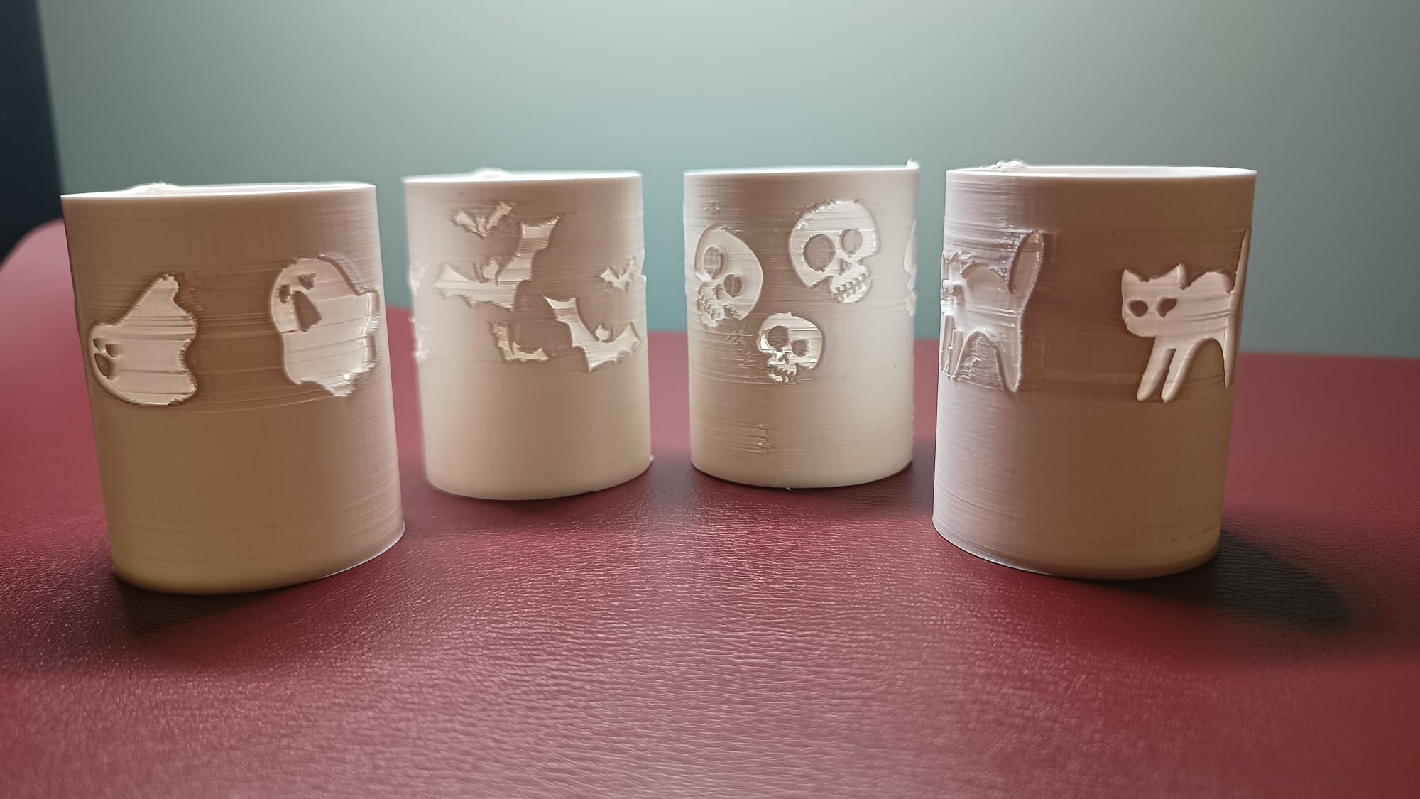 Set of 4 Halloween Tea Light Holders by Gym Nut Design | Download free ...