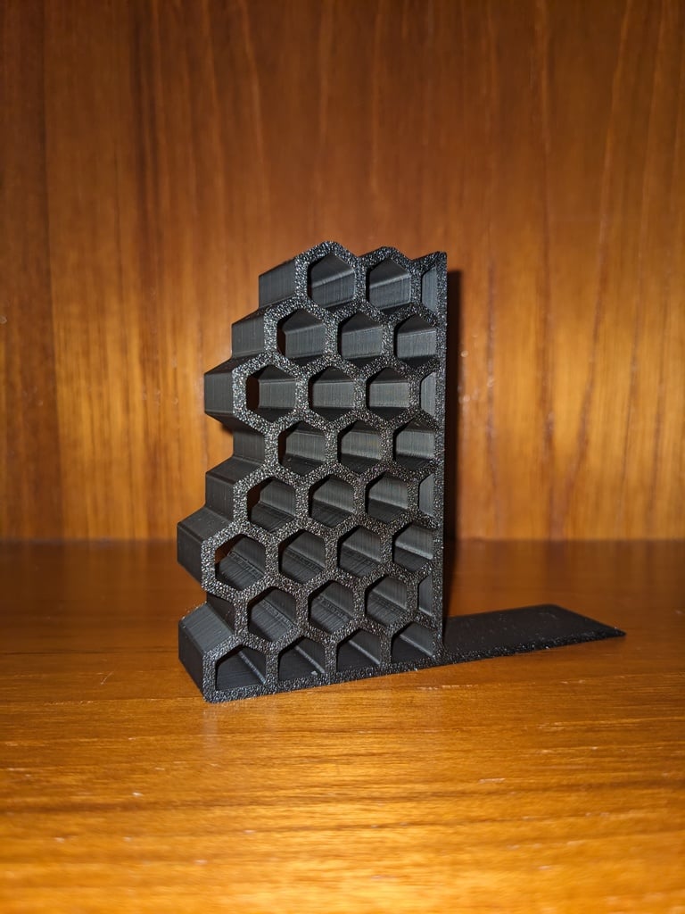 Hex Bookend by PILED | Download free STL model | Printables.com
