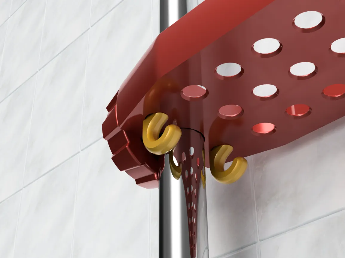 Extra long Shower Shelf for Shampoo and Soap by ThreeD-Michael, Download  free STL model