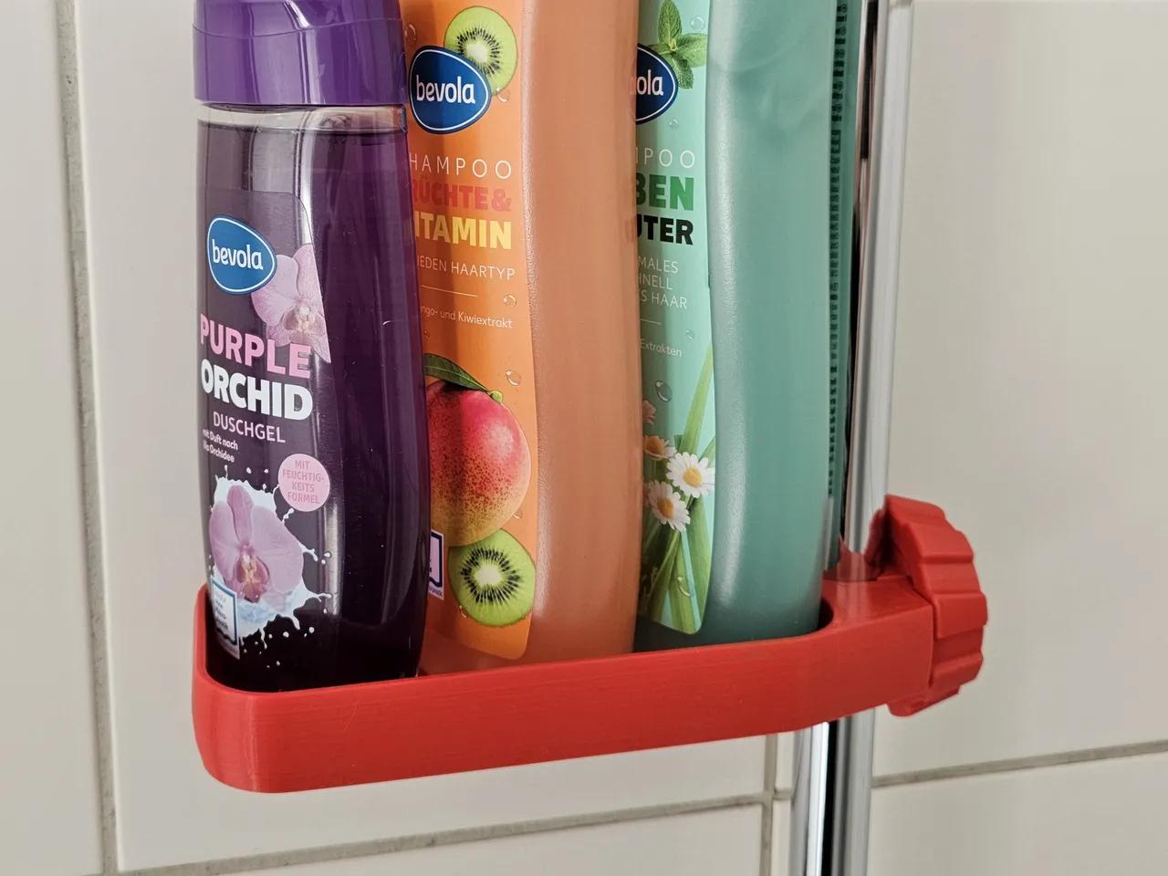 Extra long Shower Shelf for Shampoo and Soap by ThreeD-Michael