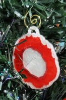 Geode slice ornament 3 - multicolor