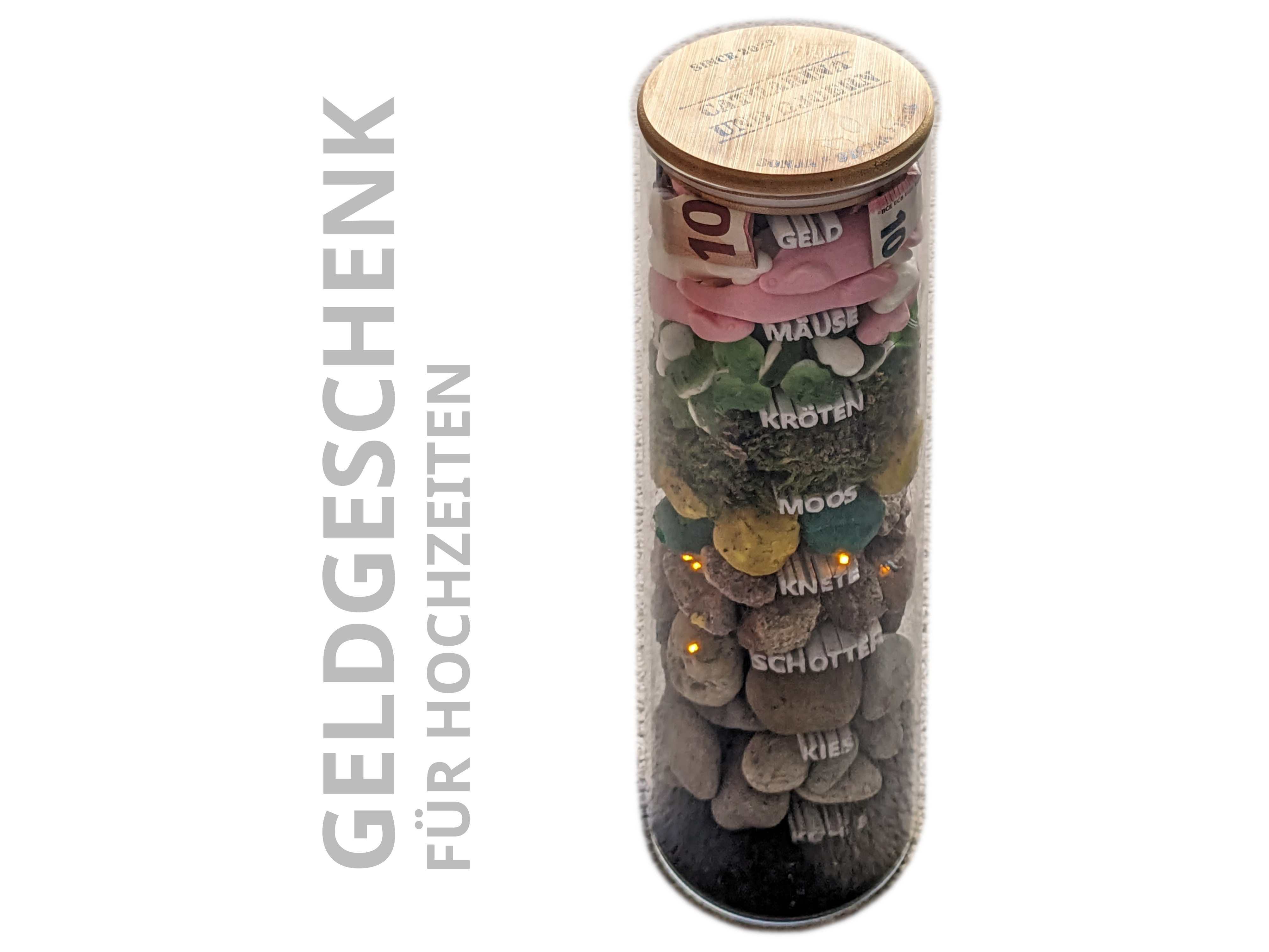 Geldgeschenk im Vorratsglas