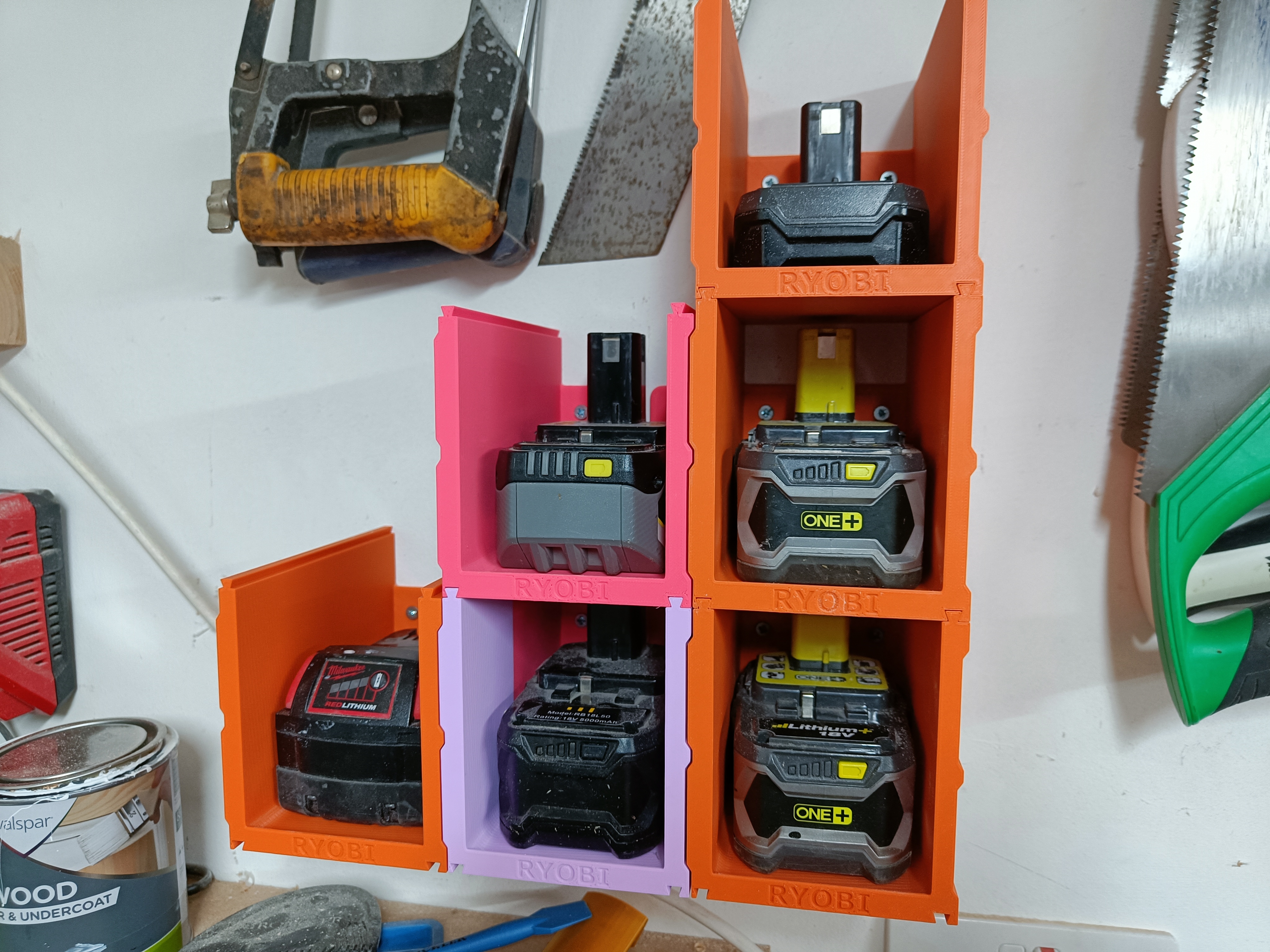 Battery Tool Storage