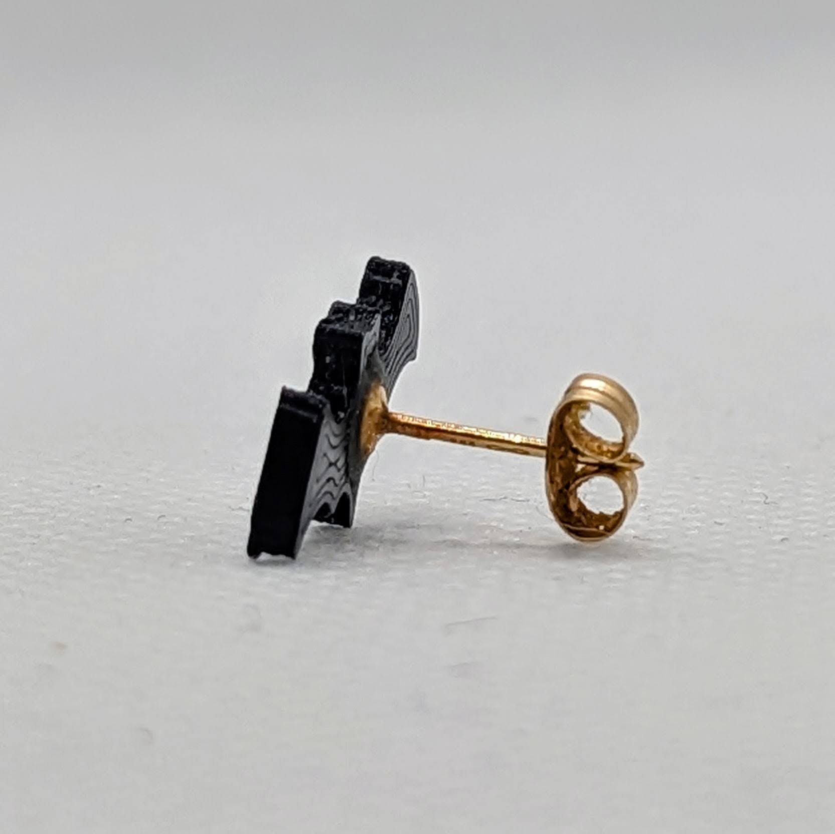 Miniatura 2 do modelo 3D Bat Stud Earring