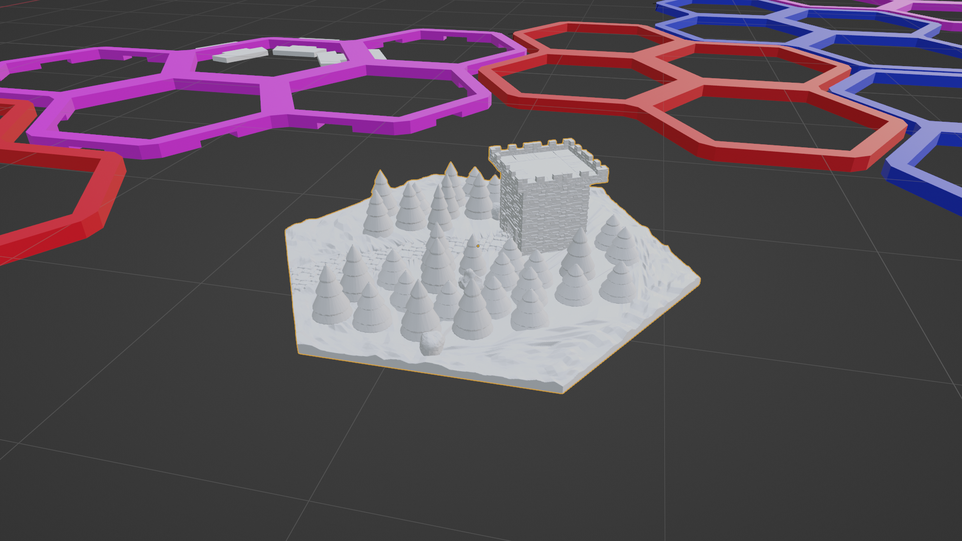 Lotp Hexmap Forest with tower