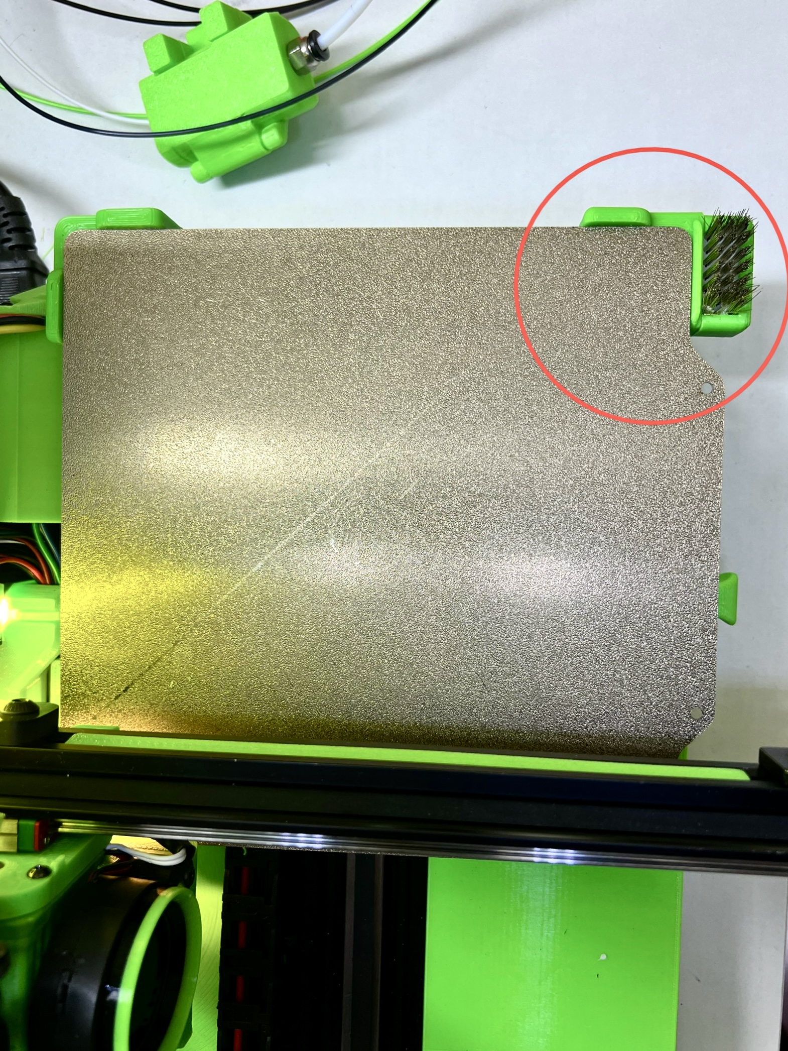 Build plate guide for Lerdge iX