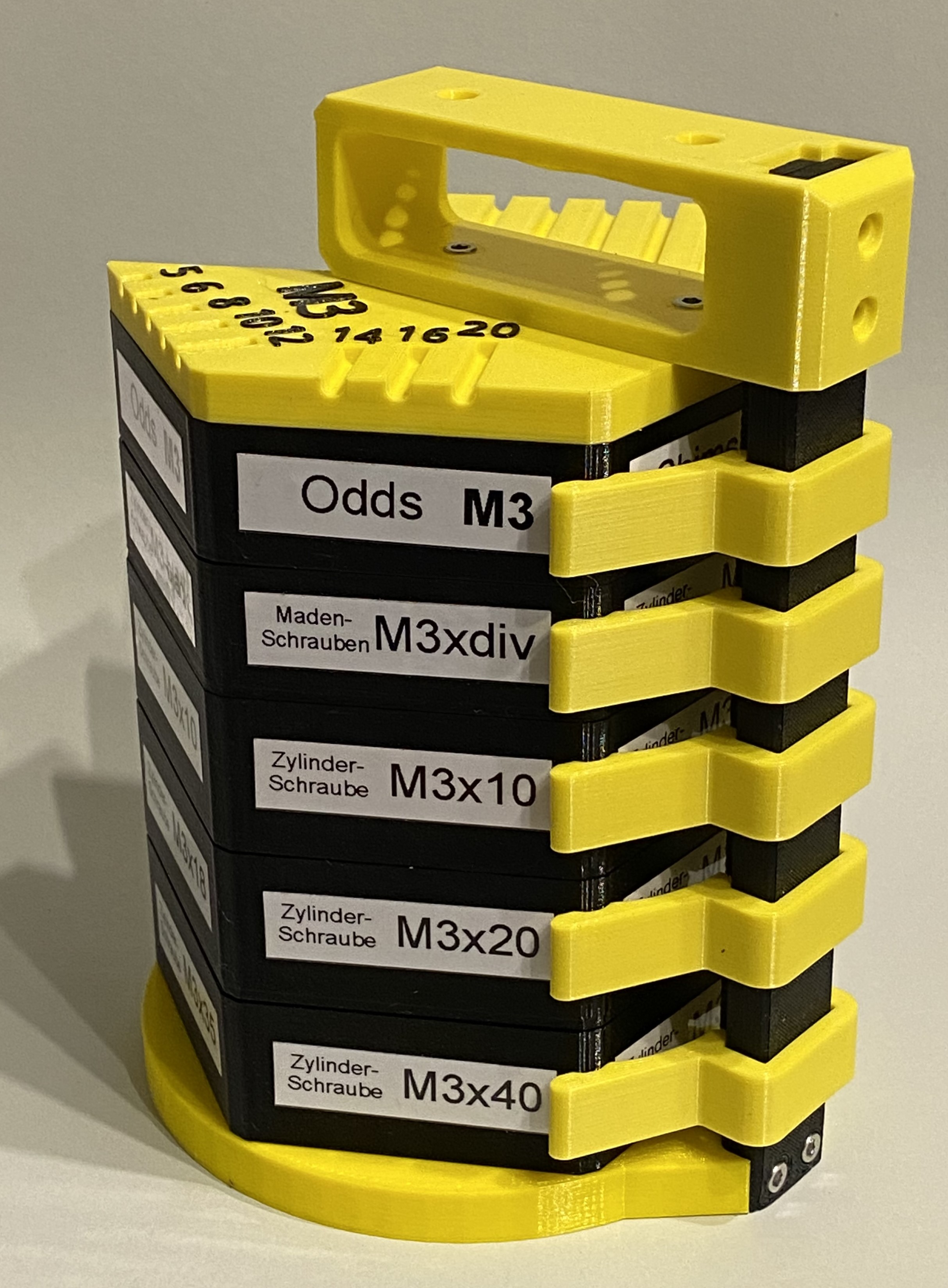 Fastener Organisation Compact Screws and Small Parts Organizer (Flexible Design) by Tritschi ...