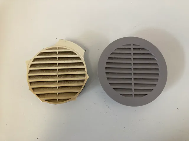 Round Air Vent Cover with Filter — foto autora