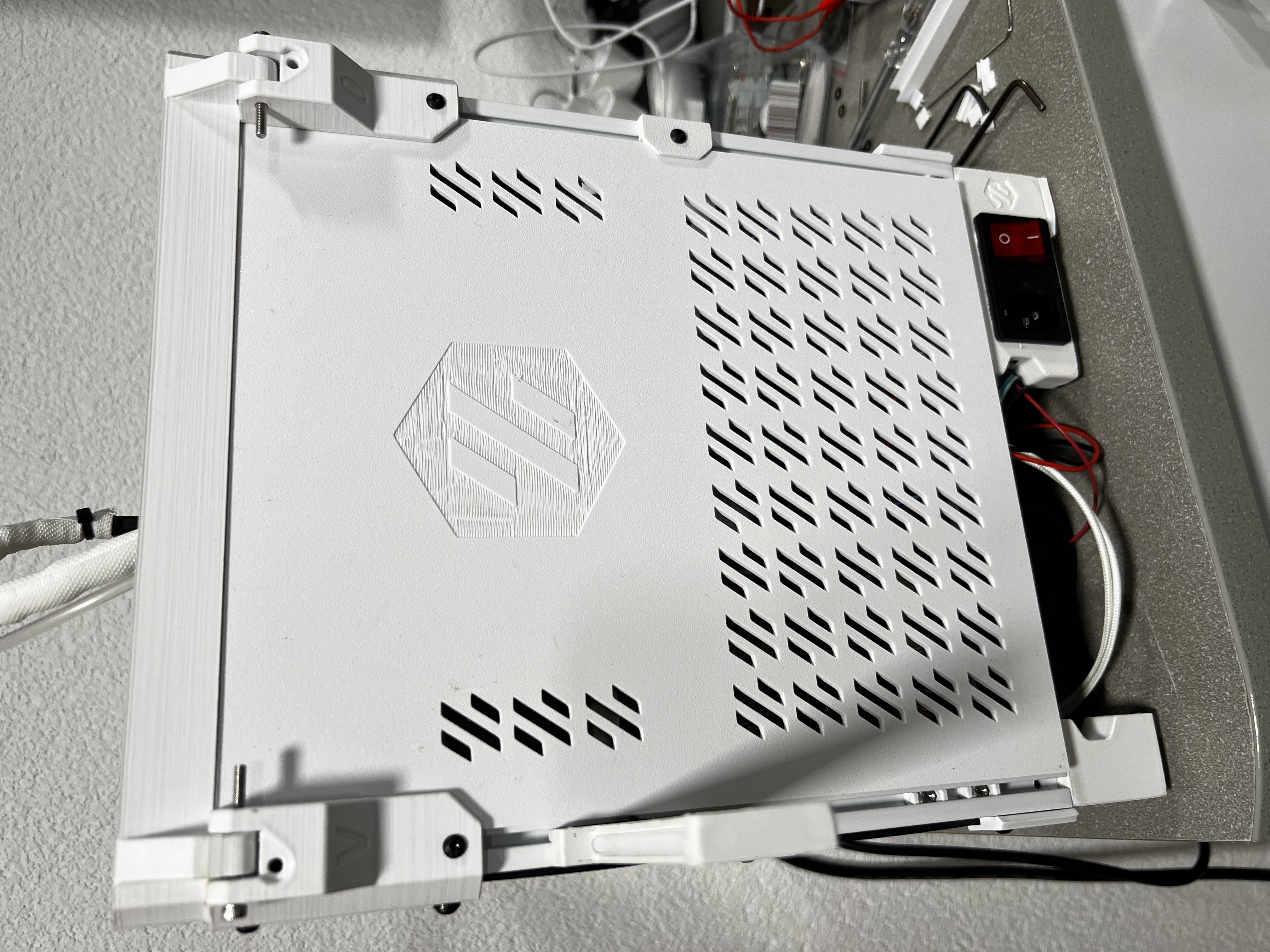 Voron 0 [0 | 0.1 | 0.2] Backplate, Backpanel, Electric Cover, Voron Logo cooling