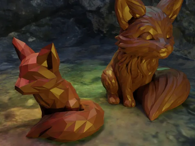 Cute Low Poly Fox