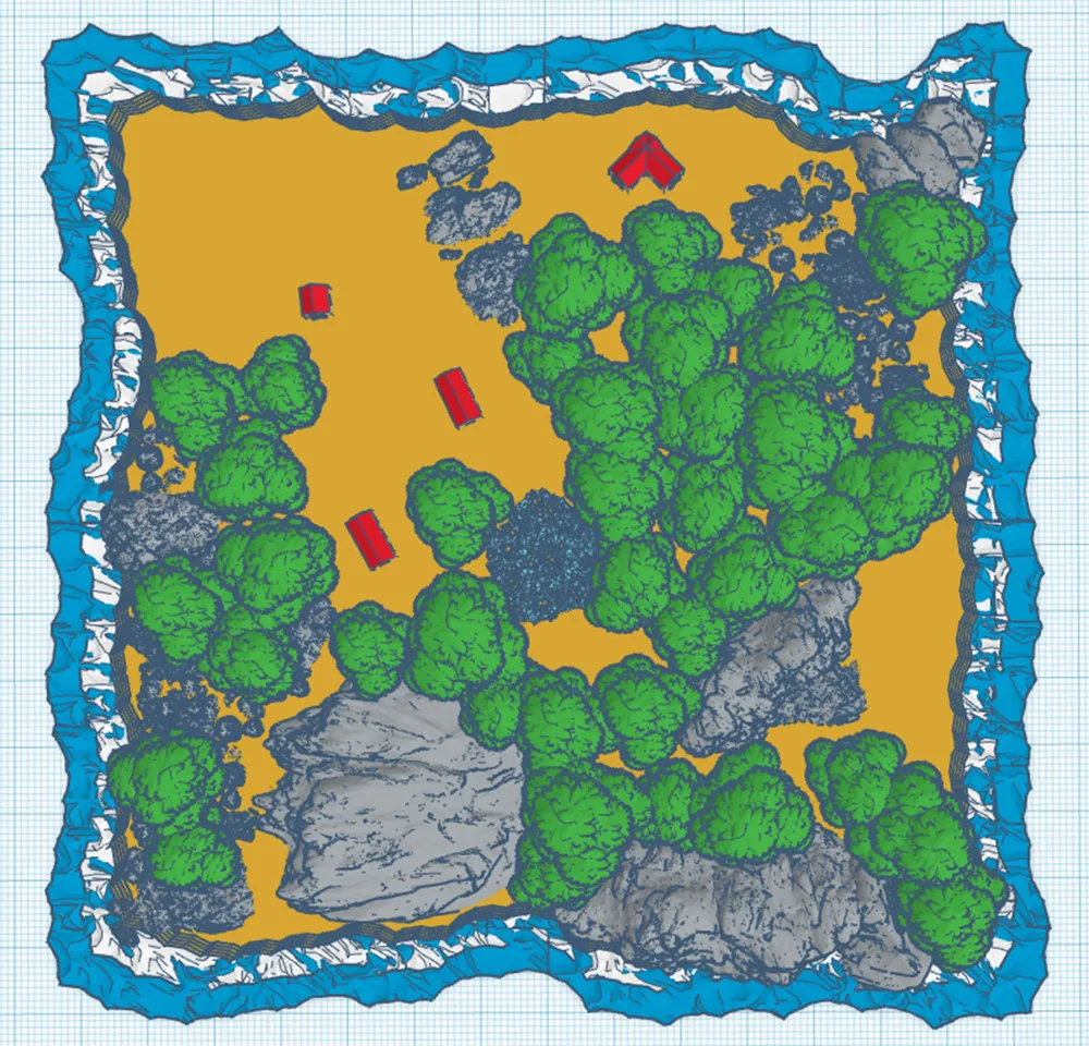 Mantic Armada Island Terrain Large Islands by TigerTone