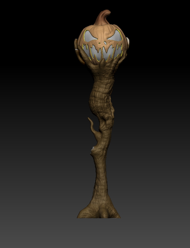 Miniatura 3 do modelo 3D Pumpkin Branch Lamp
