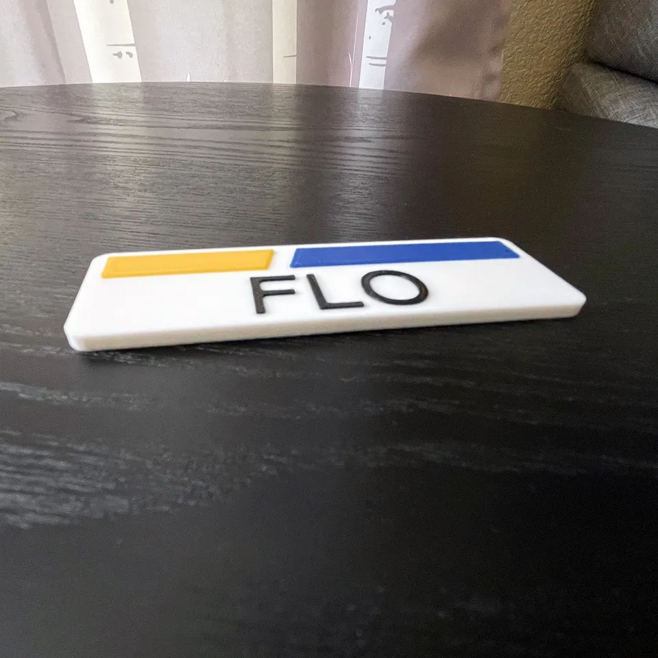 Flo from Progressive and Jake from State Farm Cosplay Nametags (Multicolor) by Dave Lack | Download free STL model | Printables.com for Jake From State Farm Name Tag Printable Free