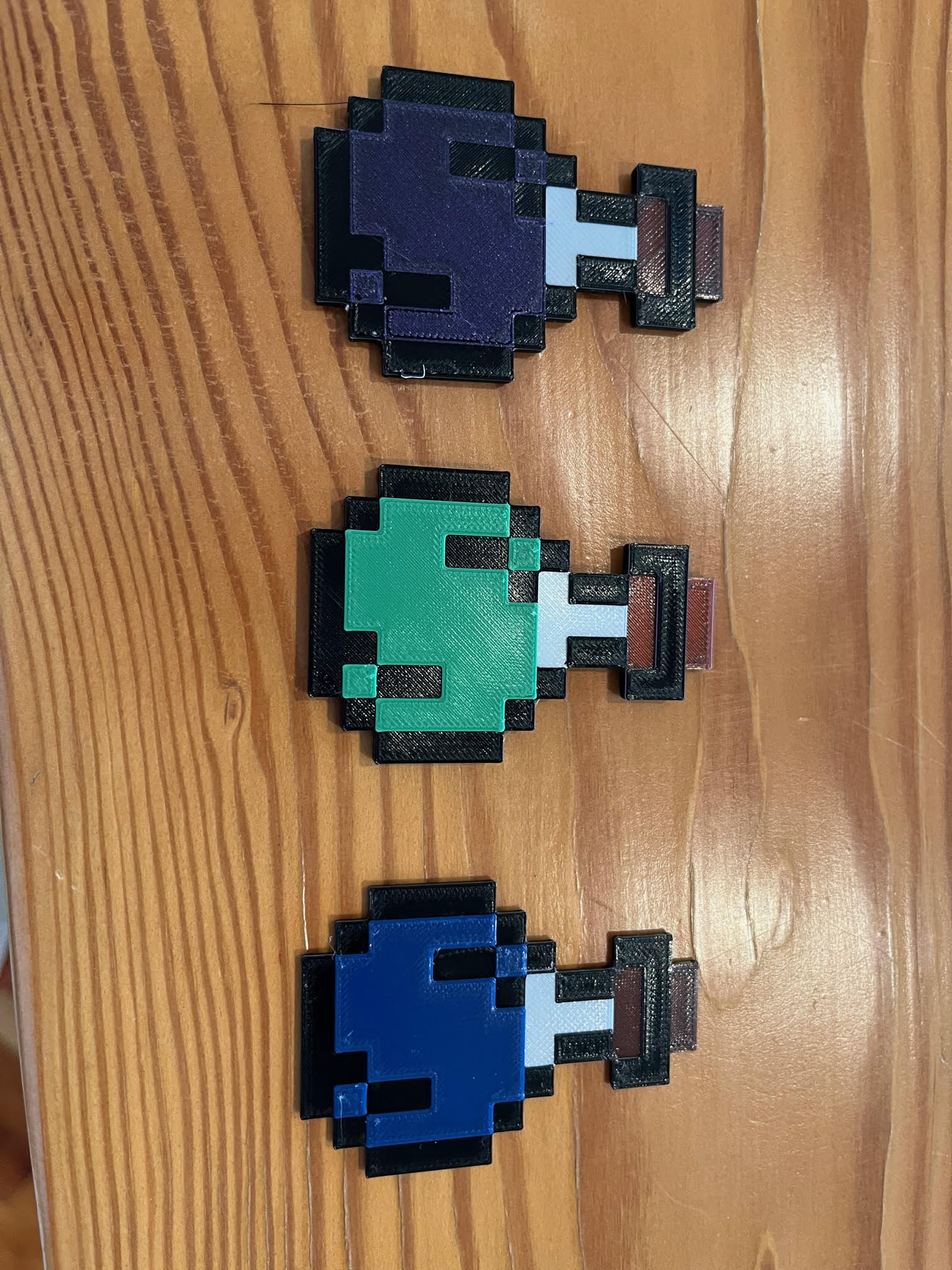 Minecraft Potion keychain/Ornament/decoration by 3DBlacksmith