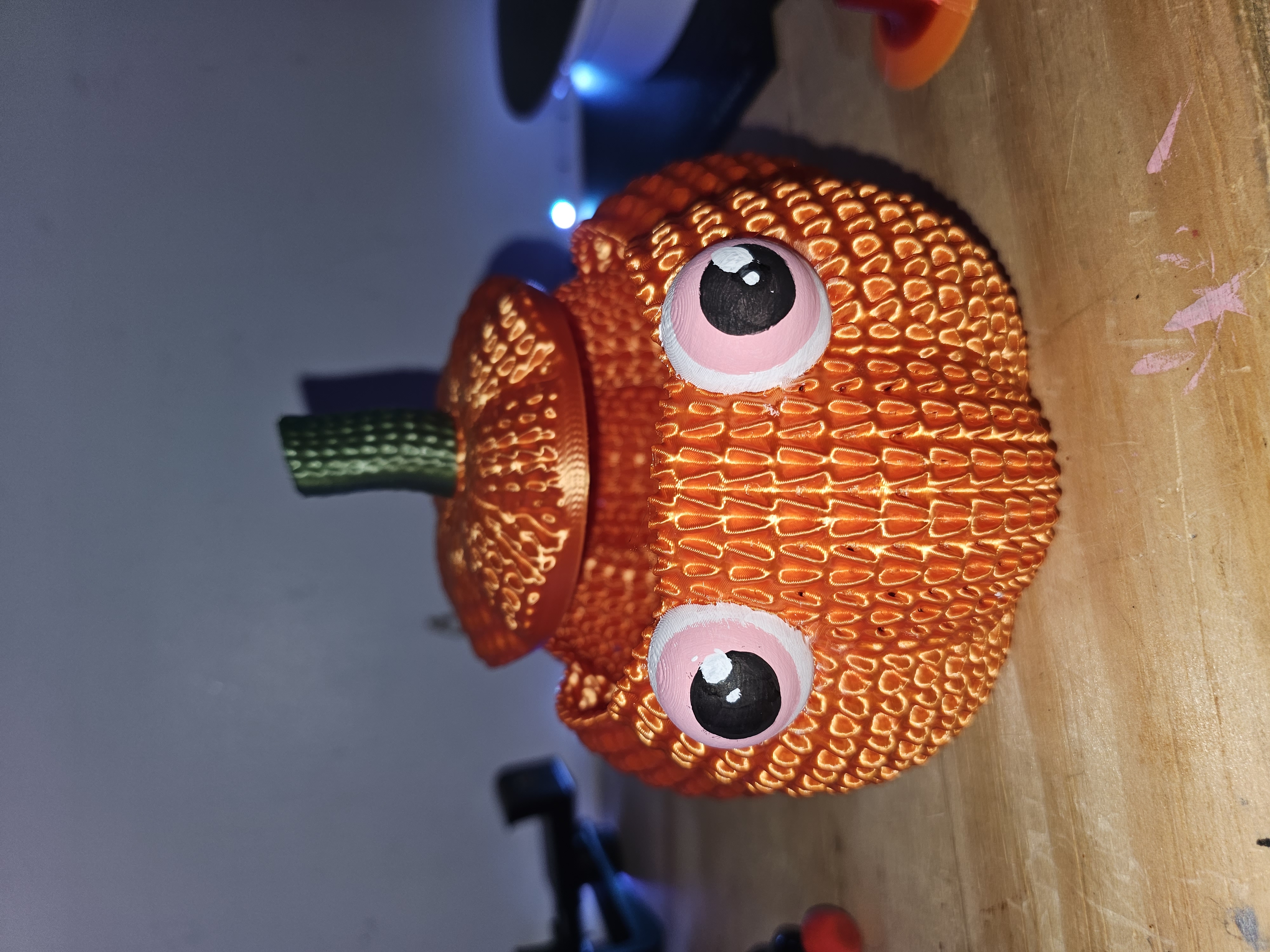 Kawaii Knitted Pumpkin Bowl and detachable LID