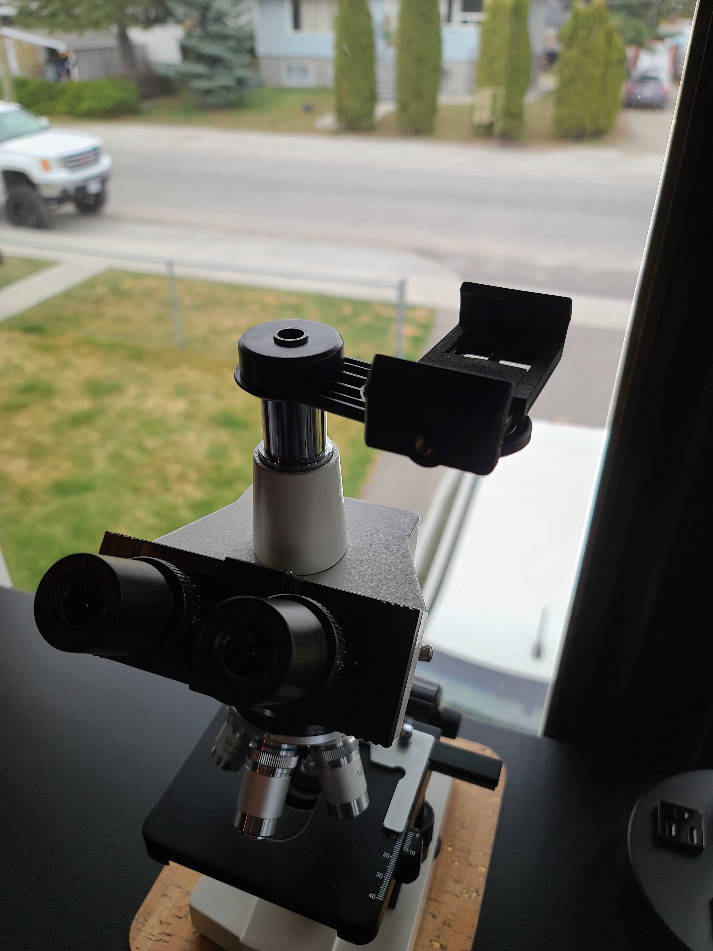 Microscope To Telescope Phone Mount Adapter By Dave B 