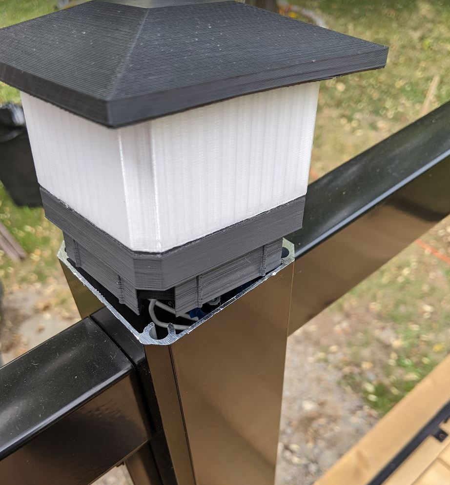 3"x3" post light caps