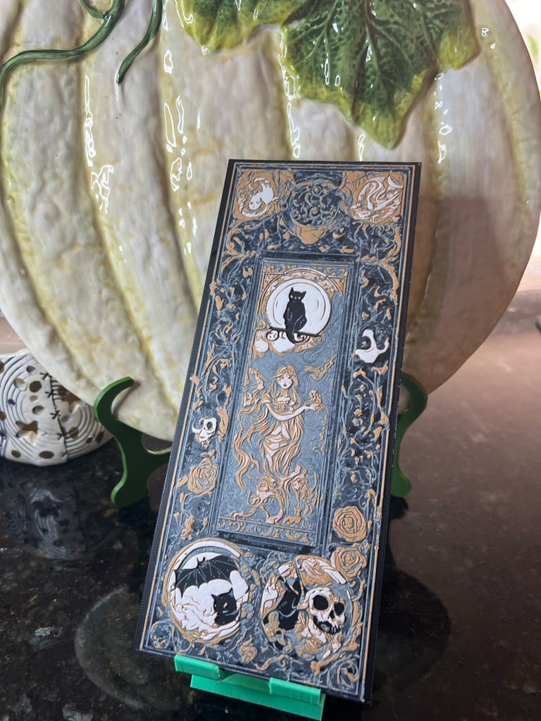 Witch large bookmark (made w/ HueForge)