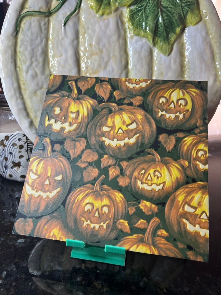 Pumpkin Wall Art (made w/ HueForge)