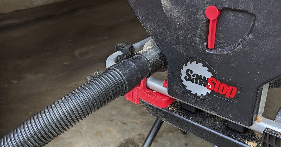 SawStop CTS Shopvac Adapter by techfreek Download free STL model