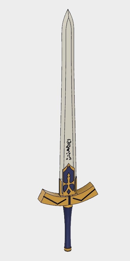 Fate Stay Night Saber's Excalibur - Fusion 360 File Included