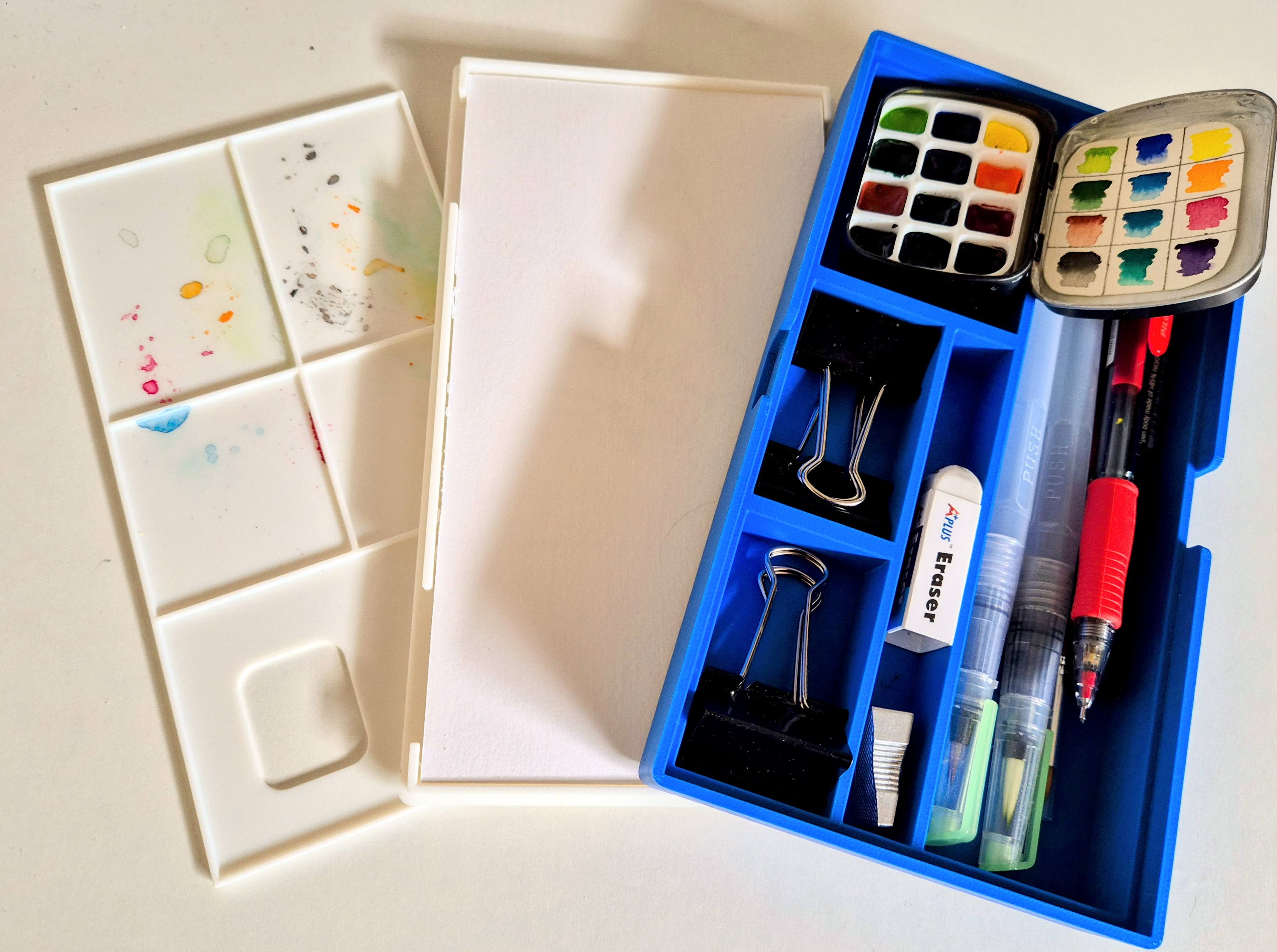 Drawing and Watercolor Travel Case 3D model