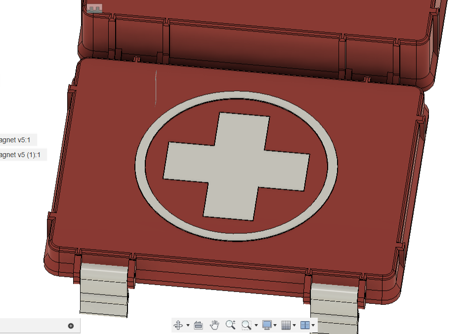 3x4 Gridfinity Rugged Box - First Aid Color Inlays