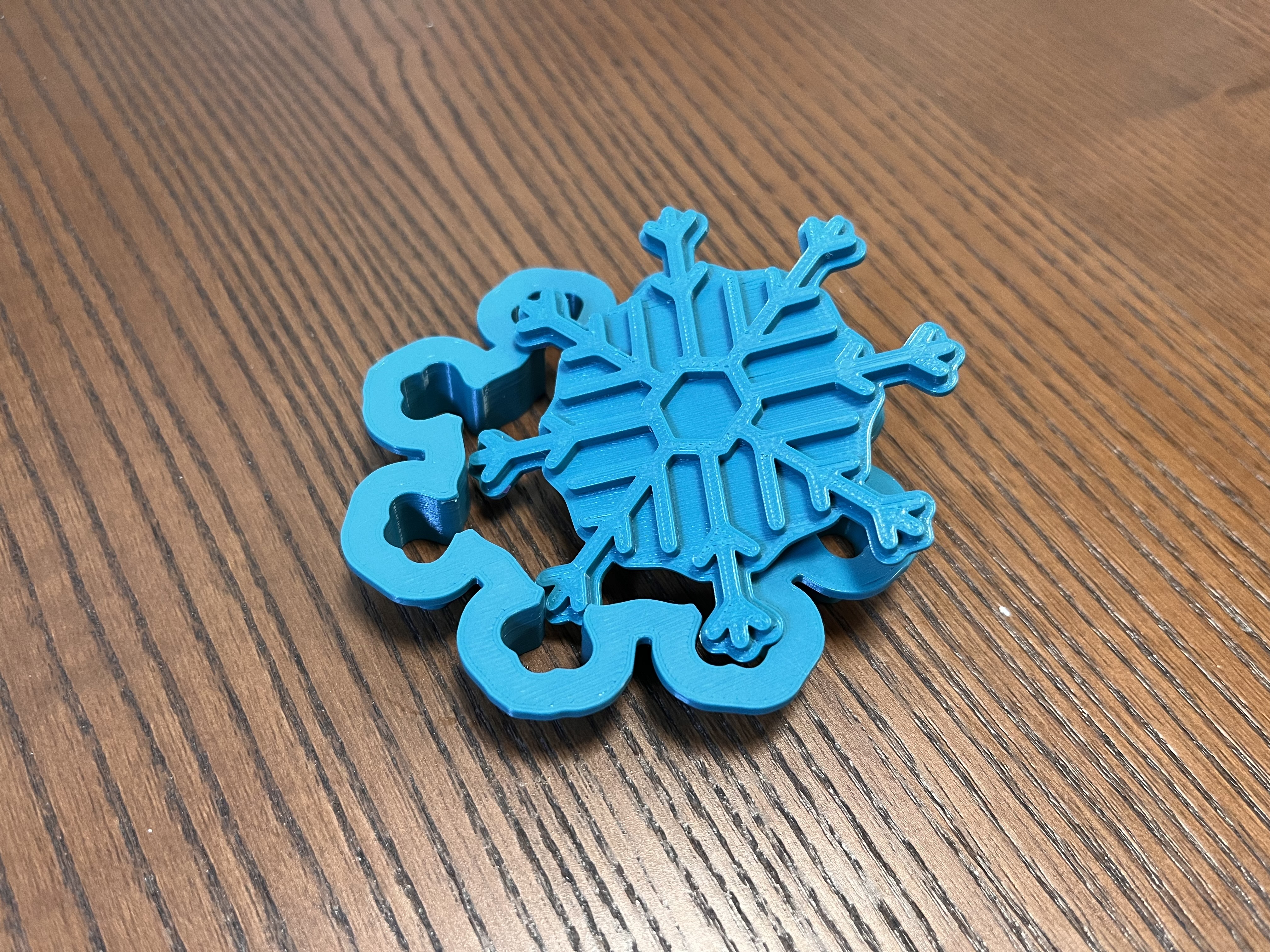 Miniatura 2 do modelo 3D Snowflake Cookie Cutter + Stamp Set