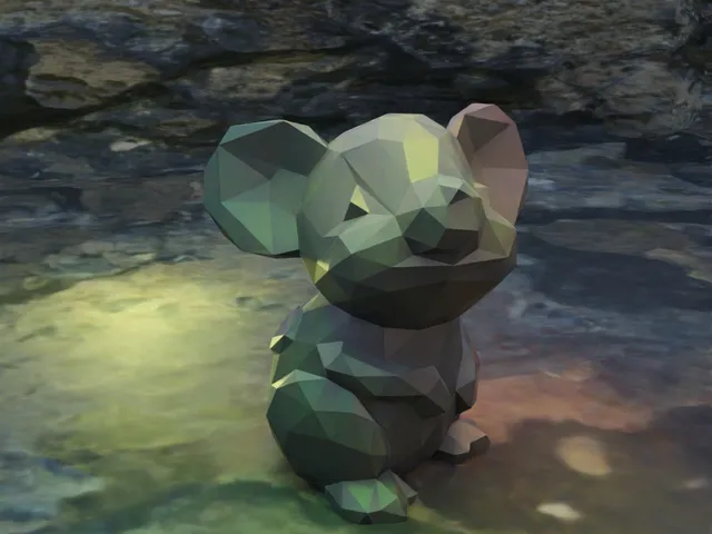 Cute Low Poly Mouse