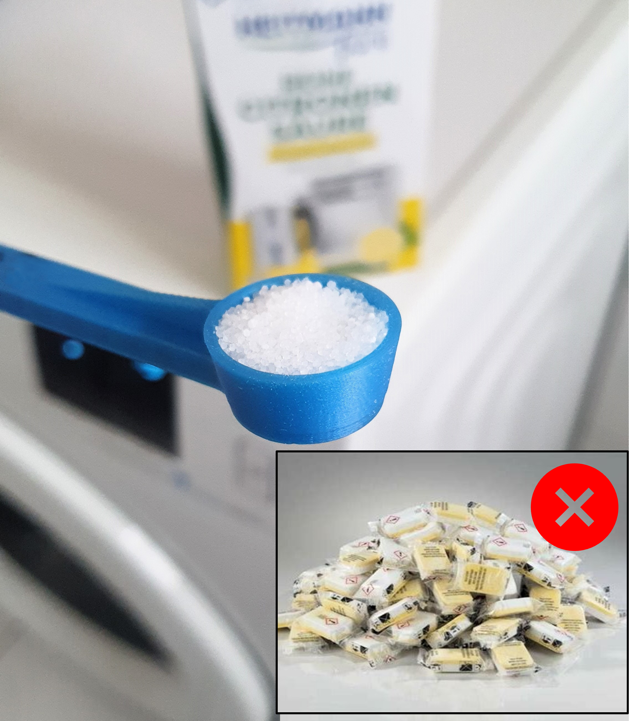 Spoon for citric acid for laundry