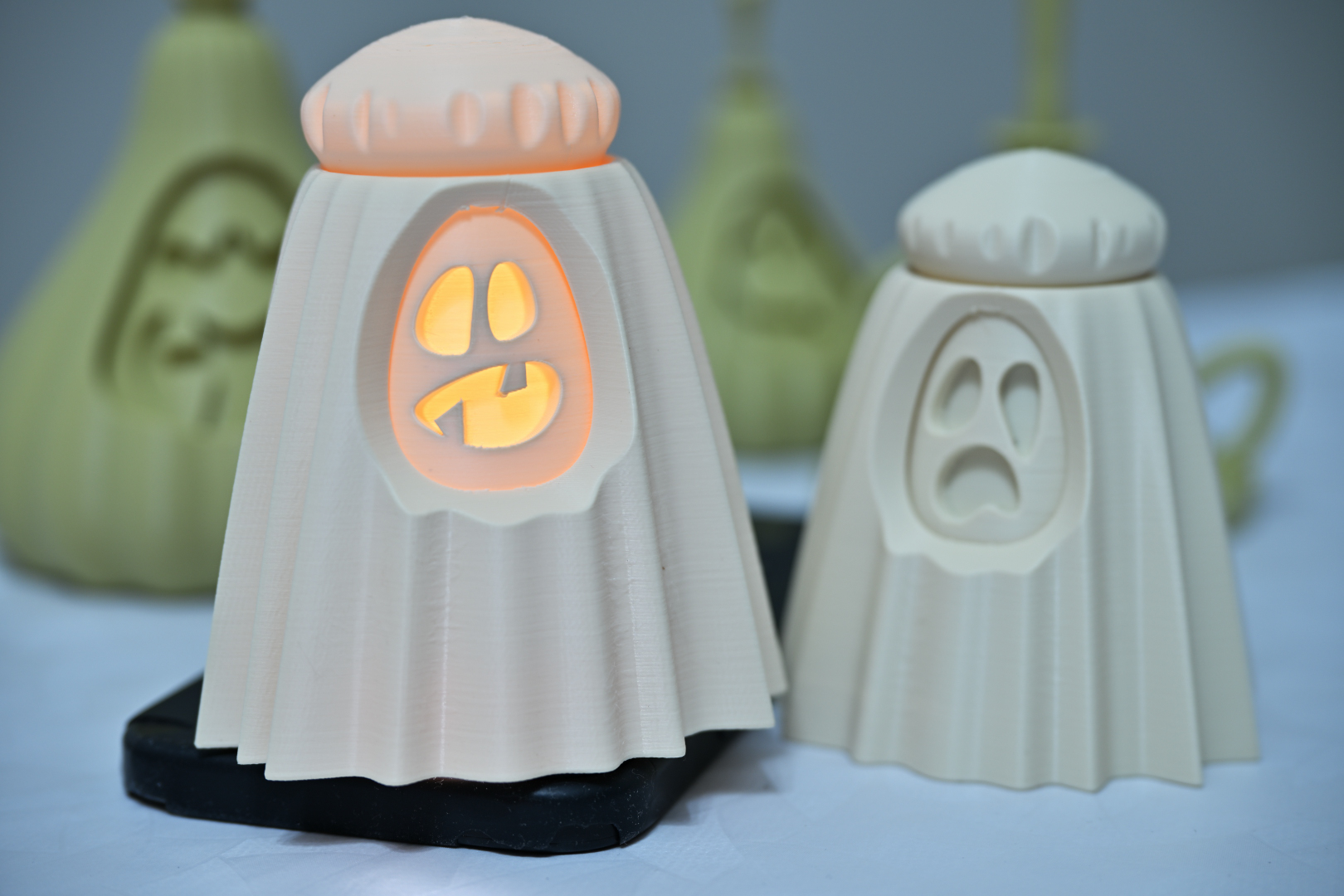 Multiface Ghost for Tea Light by MrENG Download free STL model