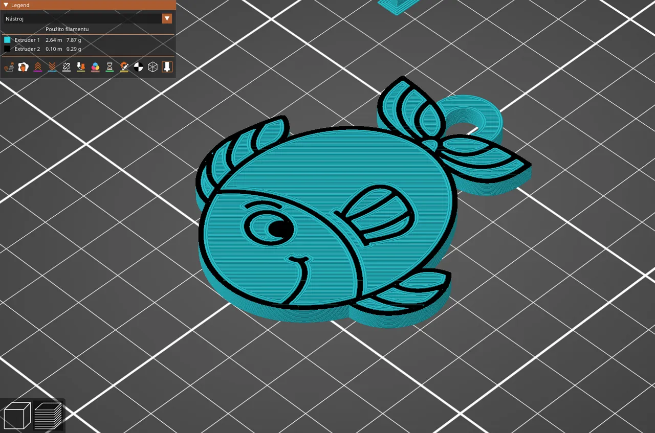 Fish Keychain by Coarse | Download free STL model | Printables.com