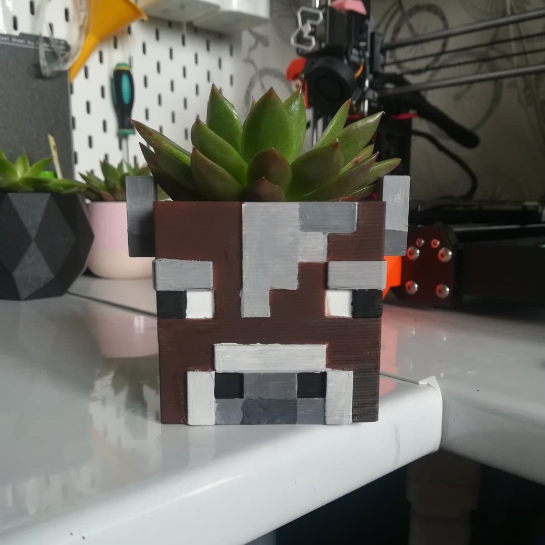 Minecraft Cow Pot