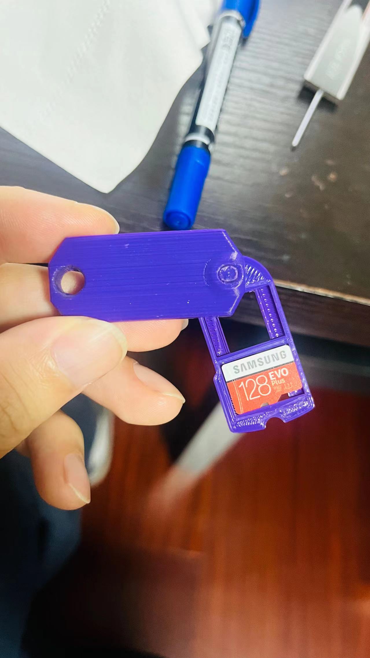 TF micro SD card keychain by dx29 Download free STL model