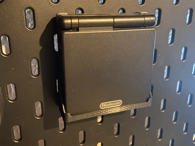 Gameboy Advance SP Mount for IKEA Skadis
