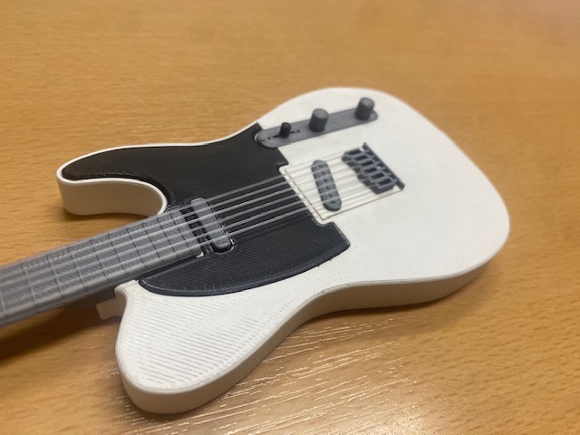 Electric guitar 100% 3d printed