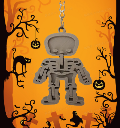 Flexible Skeleton Key Chain