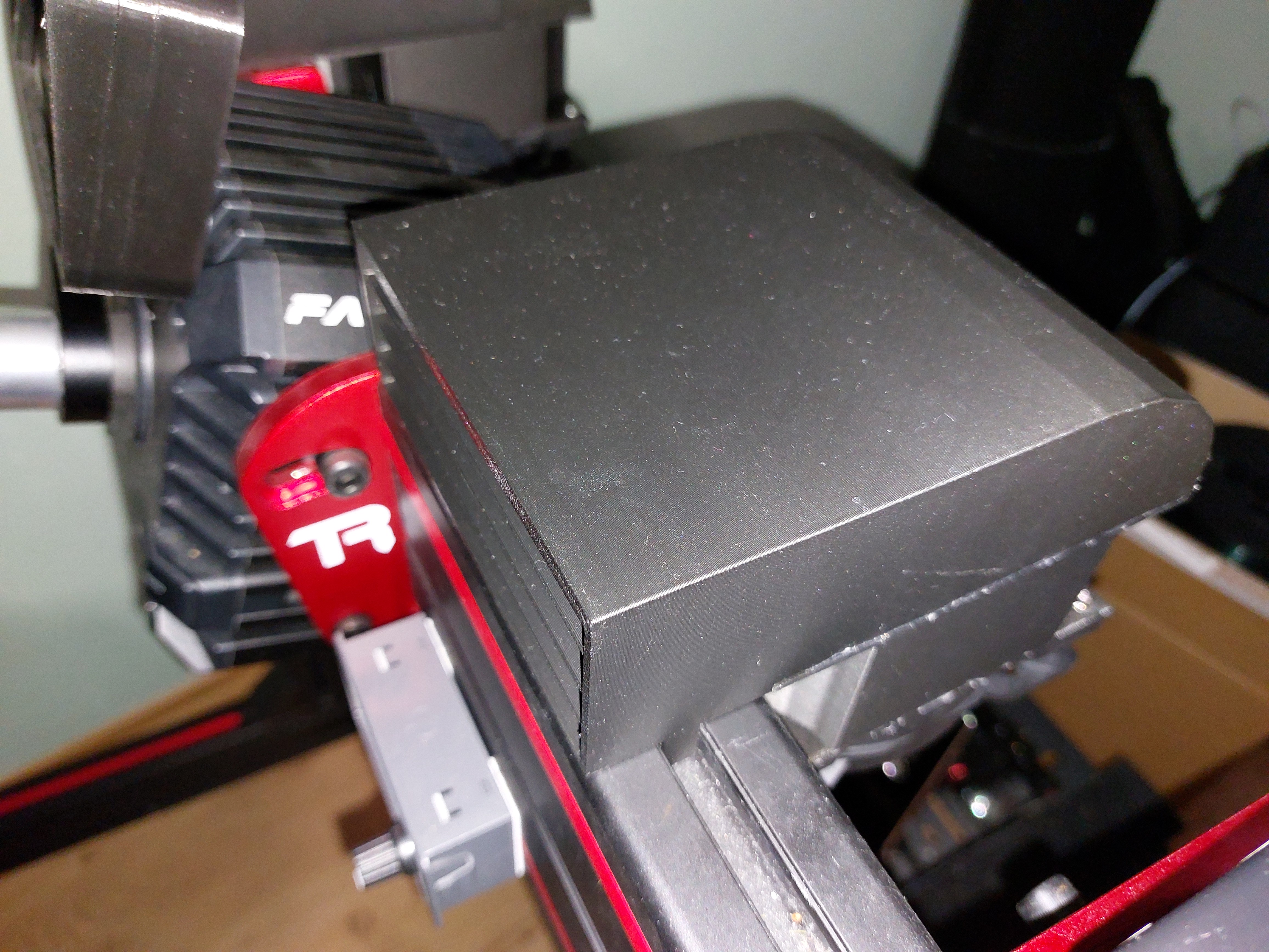 120mm fan square Airflow funnel for sim rig for aluminium profile
