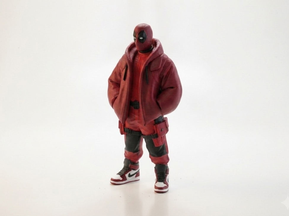 Street Deadpool Figurine Urban Style 3D Printable