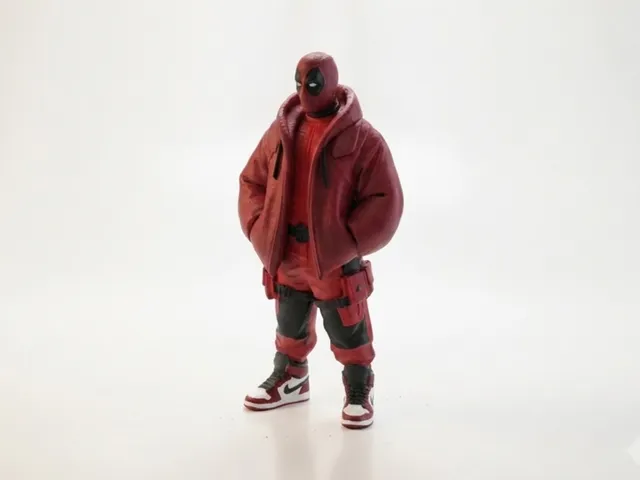 Street Deadpool Figurine Urban Style 3D Printable