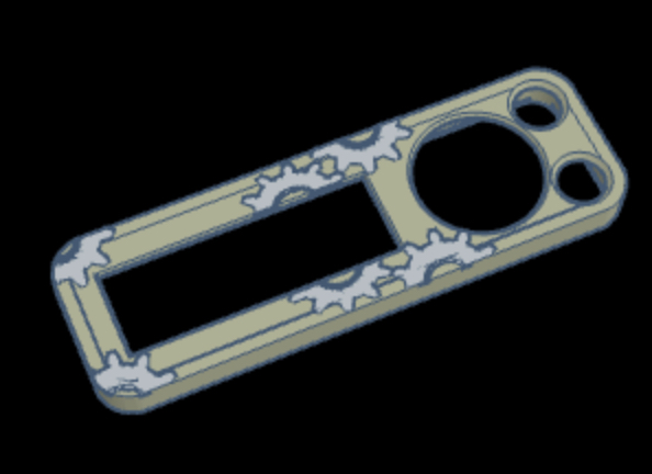Bambu labs P1P and P1S Steam Punk screen cover 3D model thumbnail