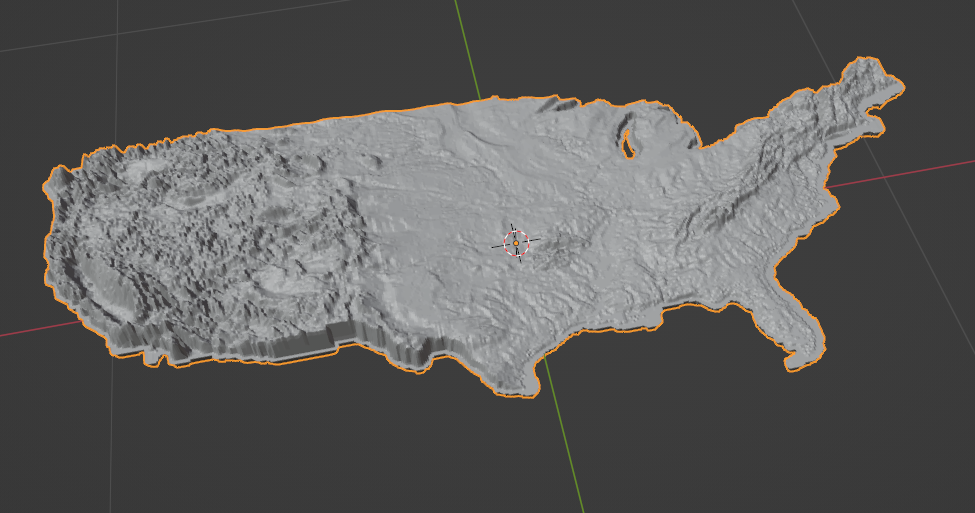 Topographical United States