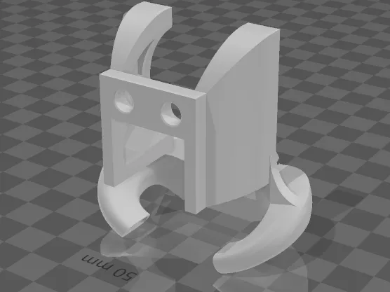 Lightweight Cooler for Ender 3 / Voxelab Aquila - 5015 Blower - Closed (Remix)