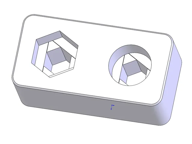 About modeling method of counterbore hole on the bottom side.