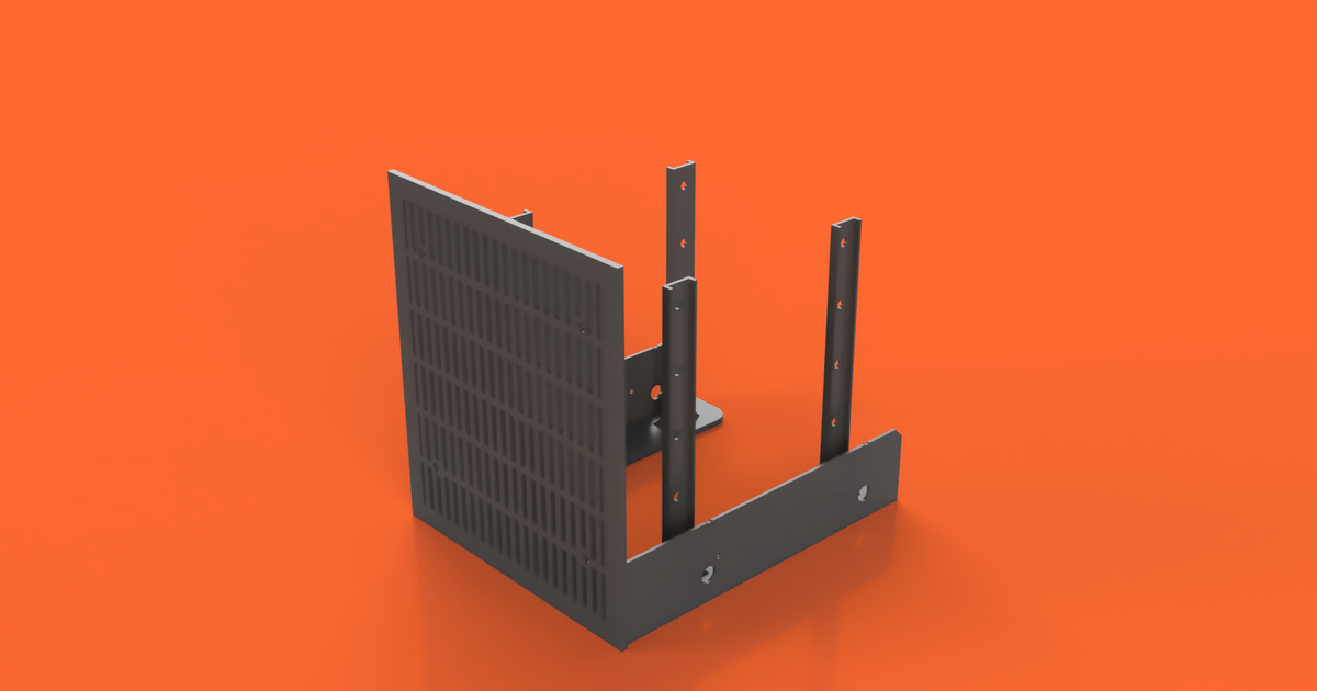 5.25" Drive Bay HDD Stack by cedarrapidsboy Download free STL model