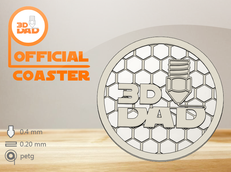 The Official 3D DAD Coaster