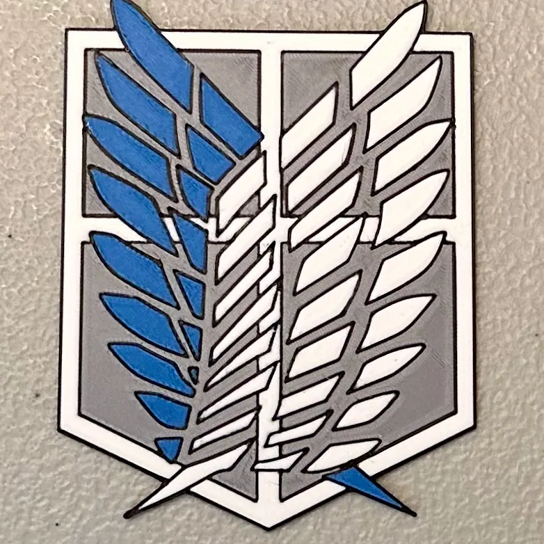 Attack On Titan Scouting Legion 3D Logo by fashfish9 on DeviantArt