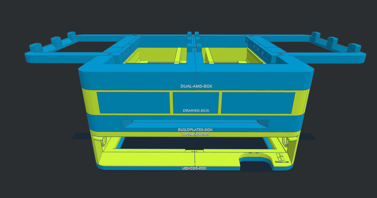 X3D 2A-BOX - Dual AMS Box por DutchWorkX3D | Descargar modelo STL ...