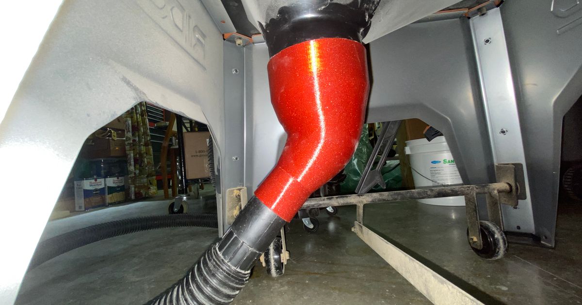 Adapter/Reducer table saw dust collection by andrewkona Download